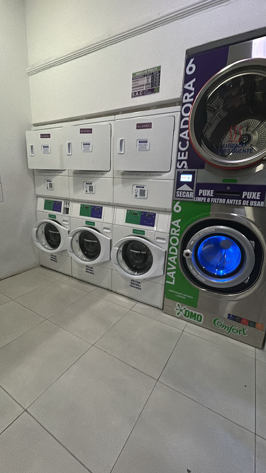 Maquinas vem lavar e BIG